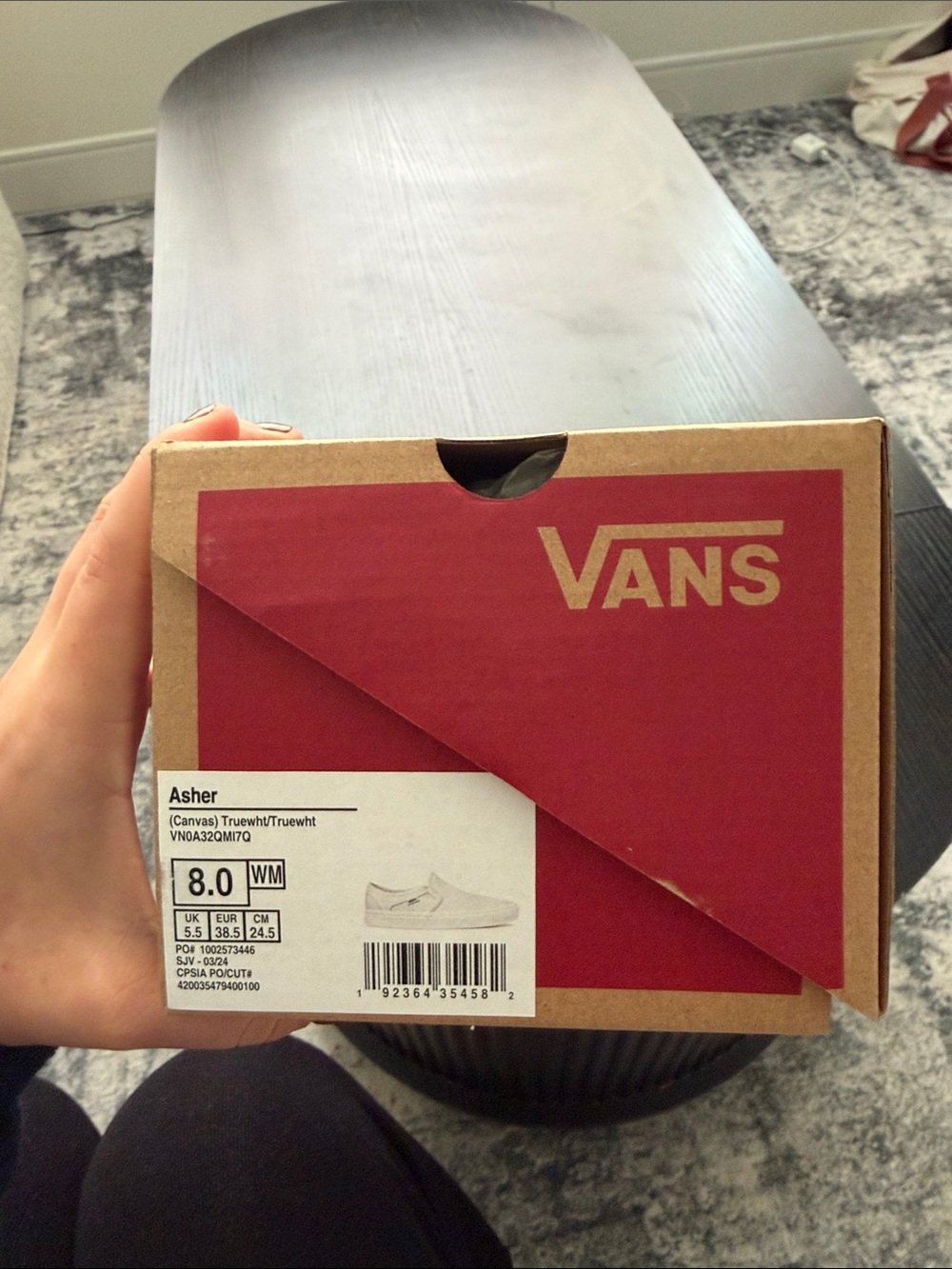 Asher White Vans